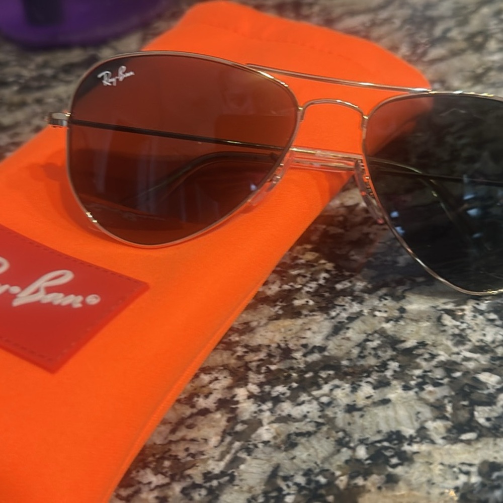 Ray-Ban Sunglasses with Orange Case